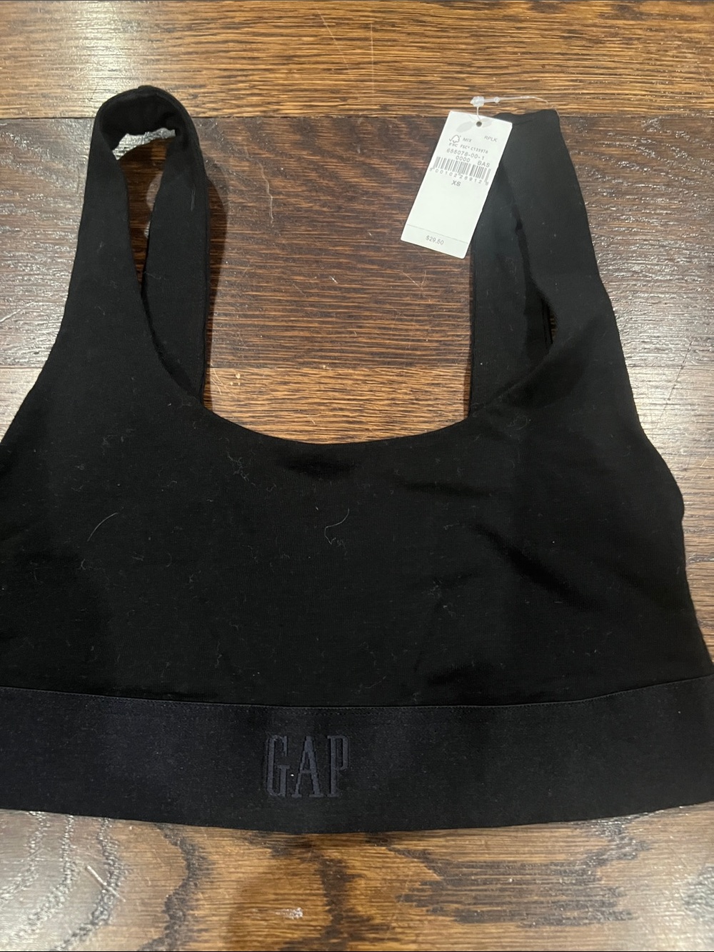GAP Black Seamless Sports Bralette